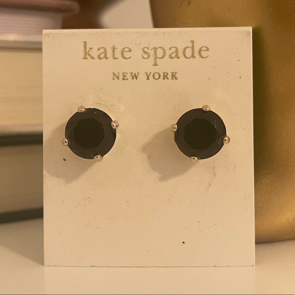 Kate Spade black/gold Stud Earrings
